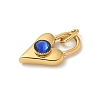 Ion Plating(IP) 304 Stainless Steel with Rhinestone Pendants STAS-G351-10G-02-2
