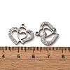 304 Stainless Steel Clay Rhinestone Pendants STAS-P406-17E-P-3