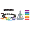 Chakra Jewelry Natural Lava Rock Bead Stretch Bracelets BJEW-JB02272-2