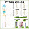 DIY Wood & Aluminium Round Tube Wind Chime Making Kits DIY-WH20038-010-2