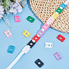 36Pcs 9 Colors PVC Shoelace Buckle Clips FIND-AN0001-10-7
