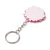 Iron and Printed Acrylic Pendant Keychain KEYC-JKC00897-5