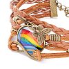 Rainbow Pride Bracelet BJEW-F426-01C-3