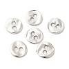 Lead Free Antique Silver Tibetan Style Flat Round Buttons X-TIBE-R178-AS-LF-1