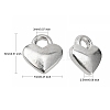 Tibetan Style Alloy Heart Charms LS-TIBEP-LFH260Y-S-FF-2