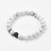 Natural & Synthetic Mixed Stone Stretch Bracelets BJEW-P185-C-2