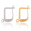 40Pcs 2 Colors 304 Stainless Steel Hoop Earring Findings STAS-SC0010-44-6