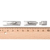 Tarnish Resistant 304 Stainless Steel Bayonet Clasps X-STAS-P158-01C-P-4