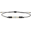 Natural Gemstone & Glass Beaded Braided Bead Bracelets WW1419-5-1
