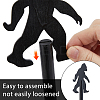 1Pc Chimpanzees Wooden Storage Rack AJEW-DC0003-33-4