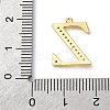 Rack Plating Brass Micro Pave Cubic Zirconia Pendant KK-H449-76G-17-4