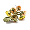 Sunflower Alloy Acrylic Brooches for Backpack Clothes JEWB-M069-03-4