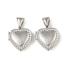 316 Stainless Steel Locket Pendants STAS-K321-25P-1