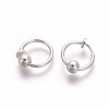 Electroplate Brass Retractable Clip-on Earrings LS-EJEW-L221-02A-1