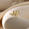 304 Stainless Steel Enamel Adjustable Finger Rings for Women RJEW-B131-02A-1