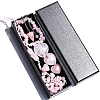 Natural Rose Quartz Dowsing Pendulum Cone Big Pendants & Heart Massage Stone & Bracelet & Pendant Decoration Sets PW-WG73208-01-2