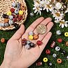50Pcs Craft Style Acrylic Beads MACR-YW0003-85-5