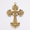 Alloy Rhinestone Cross Big Pendants LS-ALRI-1475-AG-NR-3