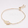 Adjustable Brass Bolo Bracelets BJEW-E333-05G-B-1