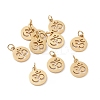 304 Stainless Steel Charms LS-STAS-Q201-T446G-1