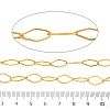 Rack Plating Brass Rhombus Link Chains CHC-N009-04G-3