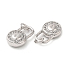 Brass Micro Pave Cubic Zirconia Pendants KK-C028-05P-2