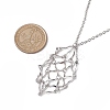 Non-Tarnish 3Pcs 3 Styles 304 Stainless Steel Cable Chain Macrame Pouch Empty Stone Holder Necklace Making NJEW-JN04971-3