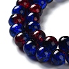 Spray Painted Crackle Glass Beads Strands X-CCG-Q002-10mm-12-2