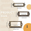 75 Sets 3 Styles Iron Label Frame IFIN-GL0001-01-2