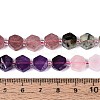 Natural Lapis Lazuli & Amethyst & Rose Quartz & Amazonite & Prehnite & Strawberry Quartz & Sunstone 7 Chakra Beads Strands G-P534-A27-01-5