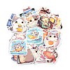 50Pcs Cartoon Cat Paper Self-Adhesive Picture Stickers STIC-C010-15-1