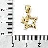 Brass Micro Pave Cubic Zirconia Pendants KK-I360-077G-3