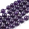 Natural Amethyst Beads Strands X-G-C073-8mm-3-4