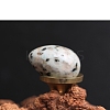 Natural Sesame Jasper Egg Figurines Statues for Home Office Desktop Decoration PW-WG1DC51-18-1