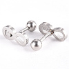 Tarnish Resistant 201 Stainless Steel Barbell Cartilage Earrings EJEW-R147-21-3