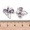 Brass Micro Pave Cubic Zirconia Pendants KK-P271-05P-A-3