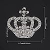 Crown Glass Rhinestone Patches DIY-WH0260-81A-2