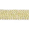 Electroplate Transparent Glass Beads Strands GLAA-H021-01A-FR04-2