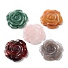 Natural Mixed Stone Carved Pendants G-P520-01-1