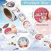 3 Rolls 3 Styles Christmas Round Dot Self Adhesive Paper Stickers Roll DIY-FS0010-32B-4