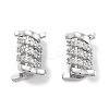 Rack Plating Brass Micro Pave Cubic Zirconia Beads KK-Z071-38P-1