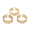 Ion Plating(IP) 304 Stainless Steel Finger Rings RJEW-L102-20G-1