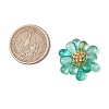 Teardrop Transparent Glass Pendants PALLOY-MZ00601-04-2
