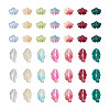 140Pcs 14 Style Transparent Baking Paint Glass Pendants LAMP-TA0001-02-3