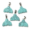 Synthetic Turquoise Pendants G-Z067-01P-04-2