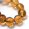 Baking Paint Transparent Glass Round Bead Strands LS-DGLA-Q022-6mm-05-2