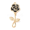 Brass Enamel Pendants KK-A253-01G-01-1