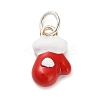 Christmas Themes Alloy Enamel Pendants FIND-I063-01B-1