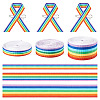 30M 3 Colors Rainbow Color Polyester Stripe Ribbons OCOR-TA0001-77-1