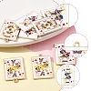 8Pcs 4 Styles Rack Plating Alloy Enamel Pendants ENAM-FS0002-73-3